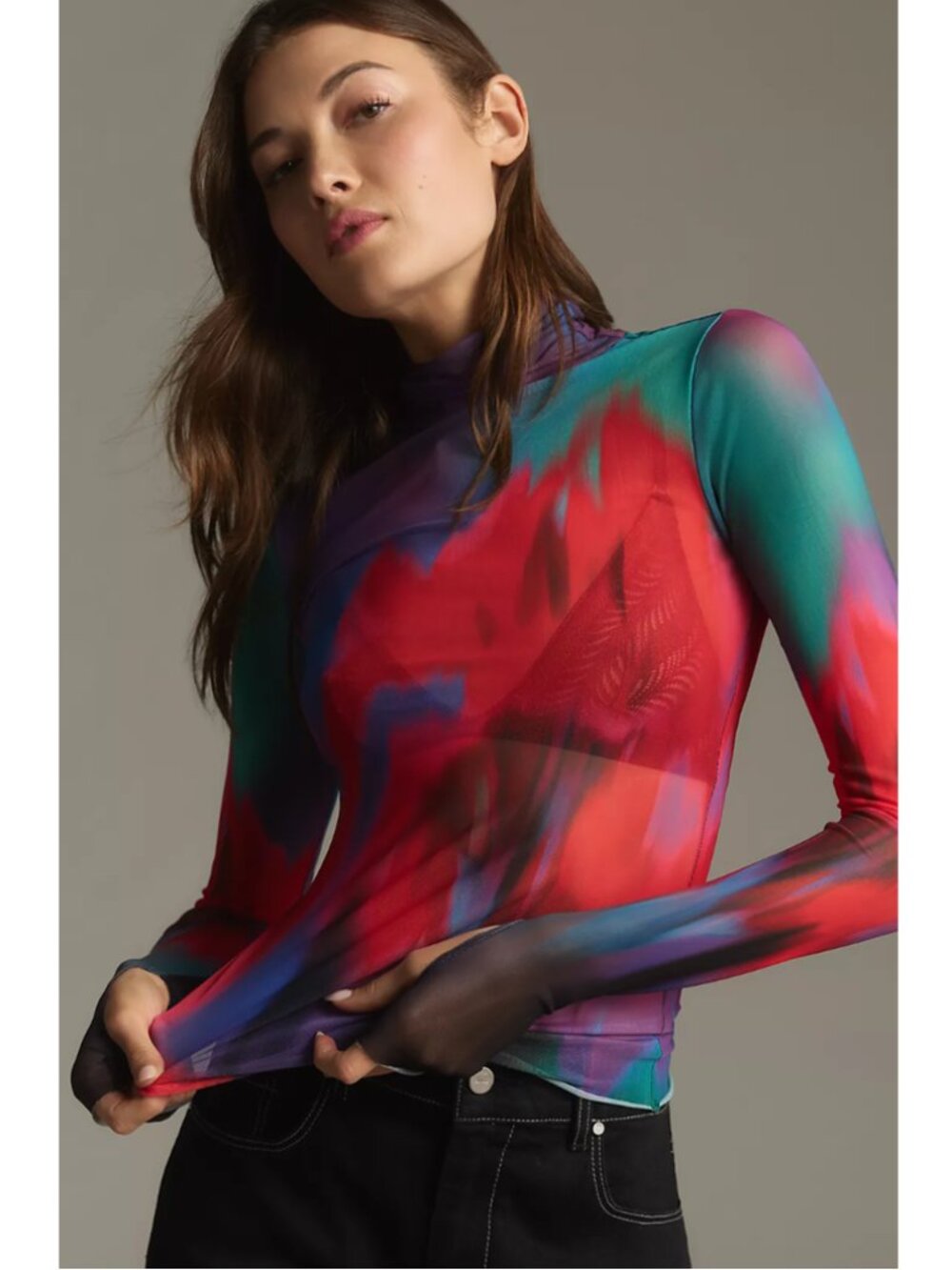 Anthropologie AFRM Zadie Long-Sleeve Top - Picture 3 of 16